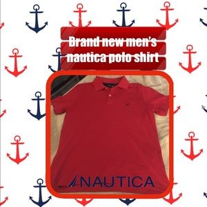 🎒Red men’s Nautical new polo🎒